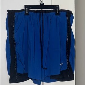 Men's Blue Athletic Shorts
